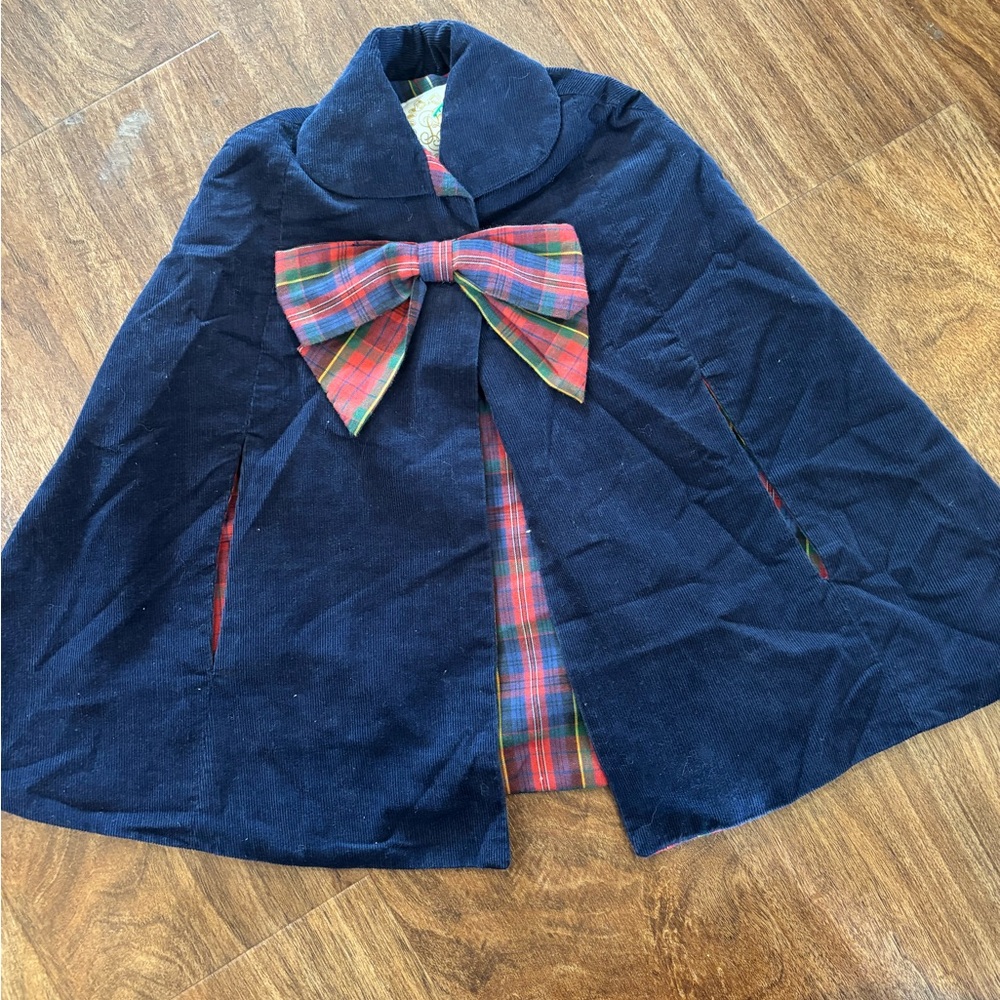 tbbc navy blue nantucket callahan cloak knit cape